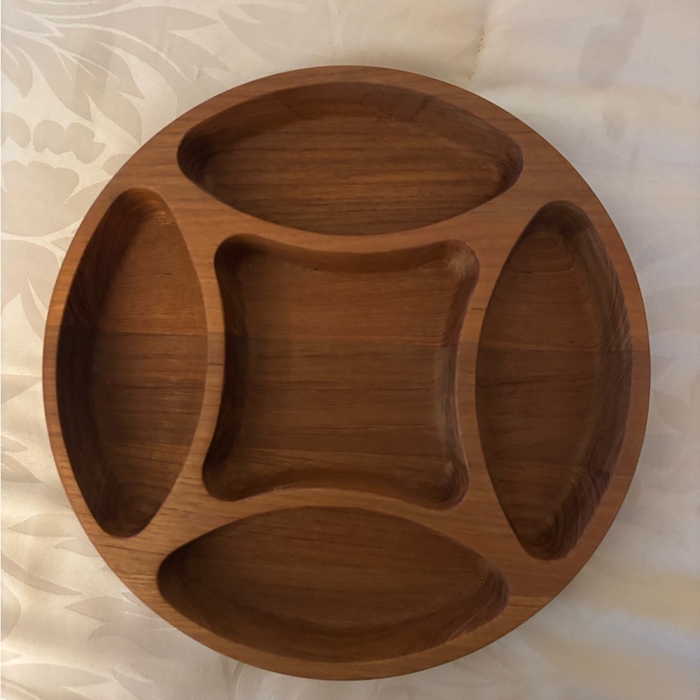 Dansk Teakwood Divided Serving Tray